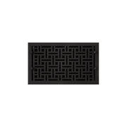 Signature Hardware HV-1019-814-CI Cast Iron Monarch Design Floor Register With Louvers - 8