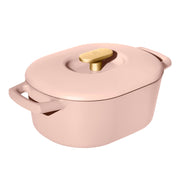 Beautiful 19686 6 Quart Enamel Dutch Oven, Rose by Drew Barrymore