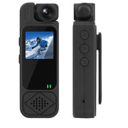 WONER Action Camera Mini Vlogging Body Camera w/ 180 Wide-Angle Rotatable Lens Waterproof Full HD 1080P Video Recorder