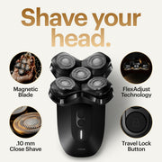 MANSCAPED 70-00251 The Dome Shaver Pro Precision Pack, Black
