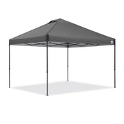 E-Z UP 12x12 Instant Canopy ONE-UP Vented Pop Up Tent, 144 Sq Ft Outdoor Shade Shelter, Gray with Roller Bag