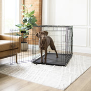 Vibrant Life 37130D Double-Door Foldable Metal Wire Dog Crate with Divider, X-Large, 42