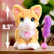 Just Play FurReal Bella Biscuit-Making Kitty, 10 Inch Interactive Plush Cat Toy, Orange and White, Model 28141