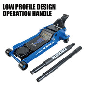 Black Jack 2 Ton Rapid Pump Floor Jack, Dual Piston Hydraulic System, Steel Construction, Blue, TZ820013TW