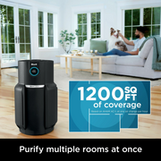 Shark NeverChange Air Purifier MAX 5-Year HEPA Filter 1200 sq. ft. Charcoal G