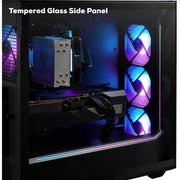 iBUYPOWER A367IB4080B Scale Gaming PC Desktop Ryzen 5 8400F 4.2GHz NVIDIA GeForce RTX 5050 8GB 16GB RAM 1TB SSD Win 11 Home Black