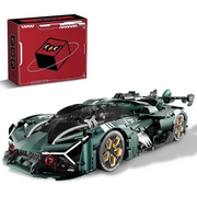 QOQ BRICK 1:8 Super Car Building Sets, Adults Racing Model Car, Decor Collectible Gift(3466 Pcs)