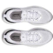 Under Armour Infinite Men's Running Shoes, Responsive UA HOVR Cushioning, White Black White, Size 12 D, Knit Upper, TPU Heel Clip, Durable Rubber Outsole, 3027523-109