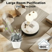 VUSIGN AZ5101VC Air Purifier for Large Rooms up to 1800 Sq.ft, HEPA Filter with Activated Carbon, Quiet Sleep Mode, White