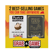 Exploding Kittens Poetry for Neanderthals & Really Loud Librarians Grab & Game Edition Card Games Bundle