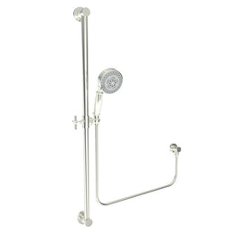 Newport Brass 280F/15 Contemporary 36-Inch Slide Bar Handshower Kit, Polished Nickel