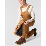 Carhartt Women's Washed Duck Insulated Bib Overall, Brown, Large, 104049