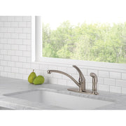 Delta Faucet B3310LF-SS Foundations Core-B Single Handle Kitchen Faucet, Stainless