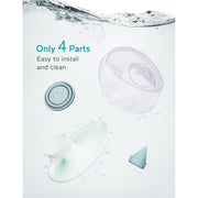 Paruu P20 Electric Breast Pump Hands Free, 4 Modes & 12 Levels Suction with 19/21/24mm Double-Sealed Flange/Insert, 2-Pack