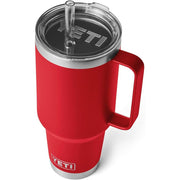 YETI Rambler Straw Mug, Stainless Steel, Vacuum Insulated, Firefly Yellow, 42 oz, 70000004055