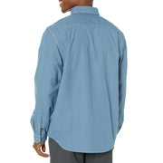 Carhartt Flame-Resistant Carhartt Force Button-Front Long-Sleeve Shirt for Men - Steel Blue - 4XLT