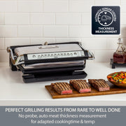 All-Clad Electric Indoor Grill with AutoSense Technology, 5L XL Capacity, Stainless Steel, Silver, PG715851