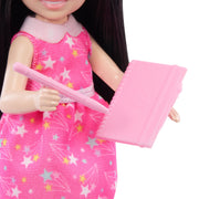 Barbie HTK33 Chelsea Astronomer Doll & Accessories Set, Career-Themed Brunette Small Doll