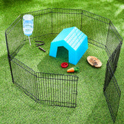 Vibrant Life Small Animal Metal Foldable Playpen Black, 10x9 in