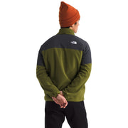 The North Face Glacier Heavyweight Full-Zip Jacket for Men - Forest Olive/Asphalt Grey - M
