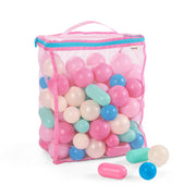 Battat BT1893 Sweet Retreat Bag of 105 Multicolor Plastic Play Balls, Crush-Resistant, BPA-Free