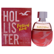 Hollister Festival Vibes Eau De Parfum Spray for Women, Fresh Floral Scent, 3.4 oz, HO26801