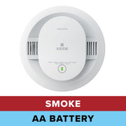 Kidde 20SDR Battery-Operated Photoelectric Smoke Detector Alarm, 5-Inch, White, 85-Decibel, Batteries Included