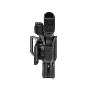 Blackhawk T-Series L2C Compact Holster for Glock 19 26 27, Right Hand, Black Matte Finish, 410701BKR