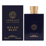Versace Pour Homme Dylan Blue Bath and Shower Gel, Woody Aromatic Fragrance, 8.4 oz, 721027