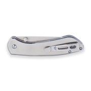 Buck Knives 744 Sovereign Folding Pocket Knife, 3 in 7Cr Stainless Steel Clip-Point Blade, Silver Handle, Removable Deep Carry Pocket Clip