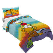 Garfield Kids Comforter and Pillowcase Set, Reversible, Multicolor, Twin/Full, 9L114J