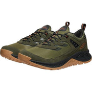 KEEN Hightrail Waterproof Hiking Shoes for Men - Winter Mossy/Gold Flame - 12M
