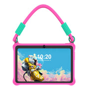 Baken Kids Tablet, 7 Inch HD IPS Touchscreen, 4GB RAM, 32GB Storage Expandable to 128GB, Android 13, WiFi, Bluetooth, Parental Controls, Dual Cameras, Pink Scratchproof Case with Lanyard