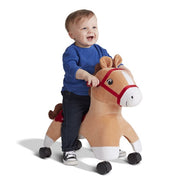 Radio Flyer 685 Boots: Rolling Pony, Caster Ride-on Horse Tan and Red