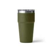 YETI Rambler 20-Oz. Stackable Tumbler with MagSlider Lid - Olive/King Crab Orange