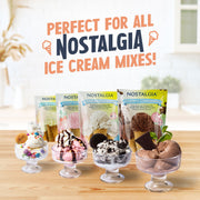 Nostalgia Electric Ice Cream Maker, Parlor Style, 6 Quart, White and Blue, NPICM6WH6A