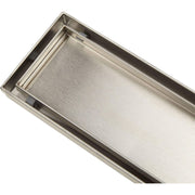 Signature Hardware 404952 Tile Grate Stainless Steel Rectangular Shower Drain