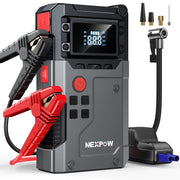 NEXPOW 3500A Car Jump Starter with 3500A Peak Current, 150 PSI Air Compressor, Emergency LED Light, USB Charging Port, Portable 12V Battery Booster for Gas up to 9.0L and Diesel up to 8.0L Engines