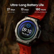 Amazfit T-Rex 3 Rugged Military Smart Watch, 48mm, GPS with Privacy, Offline Maps, 27-Day Battery, 328ft Water-Resistant, 170 Sport Modes, AI Voice Control, Gray