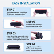 Colorich TN221 TN225 Toner Cartridge 5-Pack, Black Cyan Magenta Yellow, Compatible with Brother MFC-9130CW HL-3170CDW HL-3140CW HL-3180CDW MFC-9330CDW