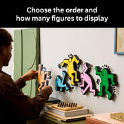 LEGO Art Keith Haring Dancing Figures Building Set, 1,773 Pieces, Home Decor Wall Art, Customizable Pop Art Kit, Model 31216
