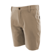 TrueTimber Twin Reef Mens Fishing Shorts, Khaki, 34 Waist, 9-Inch Inseam, Polyester Spandex Blend