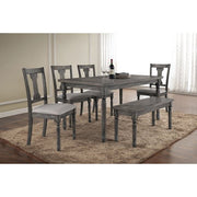 ACME 71438 Wallace Bench in Weathered Gray