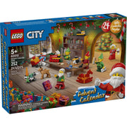 LEGO City Advent Calendar 2026, Christmas Countdown Building Toy with 24 Mini Builds and Minifigures, Santa's Workshop Playmat, 252 Pieces, Ages 5+