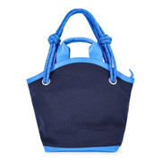 Free Assembly Womens Canvas Tote Bag, Navy/Blue