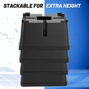 Aiqeek Trailer Jack Blocks 4-Pack, 25000 lbs Load Capacity, RV Stabilizer Blocks for Tongue Jack, Post, Foot, and 5th Wheel