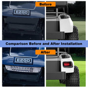 Partiue LED Golf Cart Light Kit for EZGO TXT 1996-2013, 12V Headlight Bar with Left and Right Taillights, Wiring Harness Included, Fits Gas and Electric Models