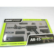 Goat Guns Miniature AR-15 Diecast Model Kit, 1:3 Scale, All-Metal Construction, Functional Moving Parts, Black, 11 Inch, Charky AR-15 Diecast Kit