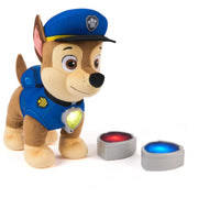 Spin Master Paw Patrol Room Patrol Chase Interactive Plush Toy with Over 75 Sounds, Light-Up Badges, Three Play Modes, Multi-Color, 12 in