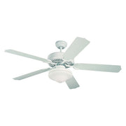 California Energy Commission Registered White 52 EXT Ceiling FAN 5 Blade CFL